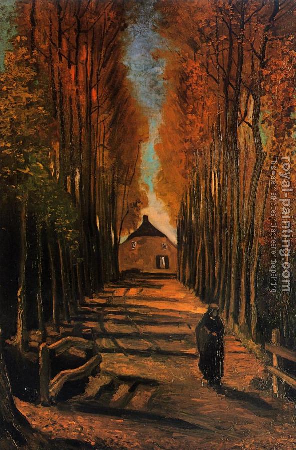 Vincent Van Gogh : Avenue of Poplars in Autumn